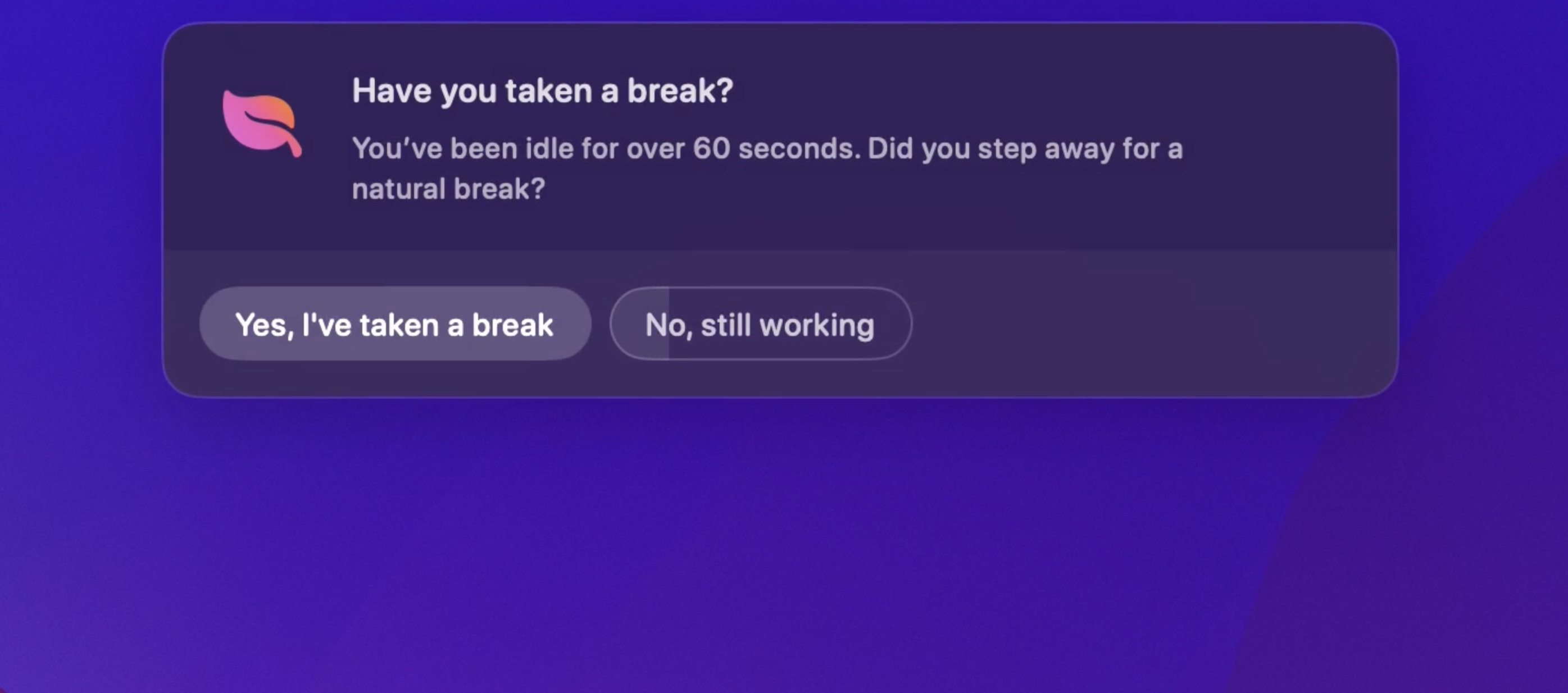 Active after idle