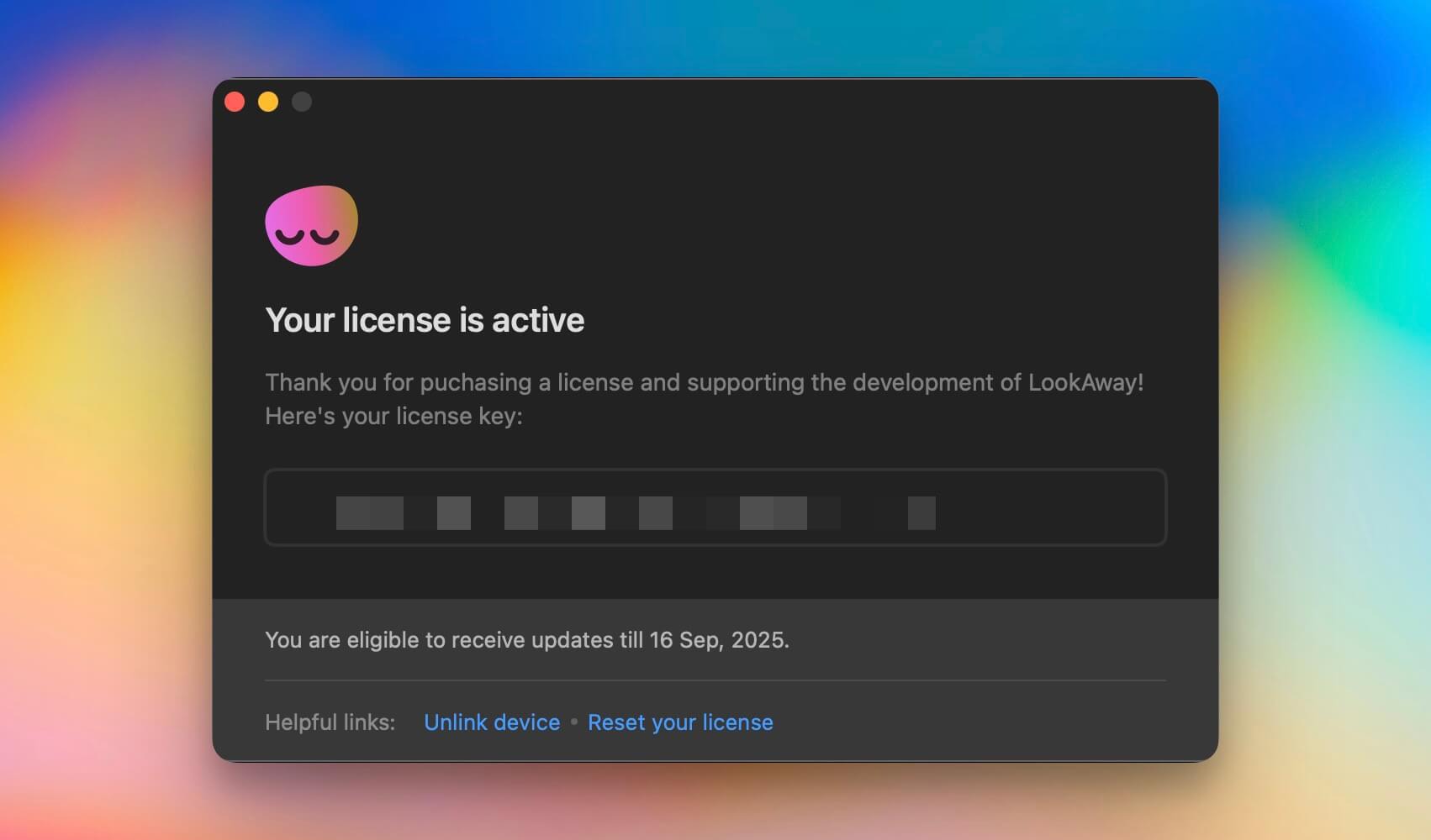 Managing License in LookAway